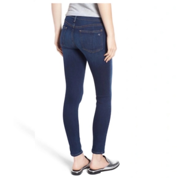 RAG & BONE W1526K089BMO Ankle  Skinny Jeans in Bloo Moon Color Size 30 - Picture 2 of 16